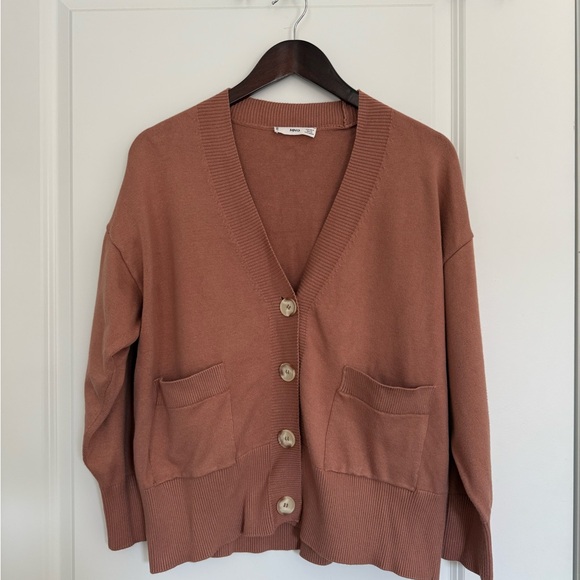 NEW Mango Women's Cardigan Sweater size small like Quince buttons - Picture 1 of 9